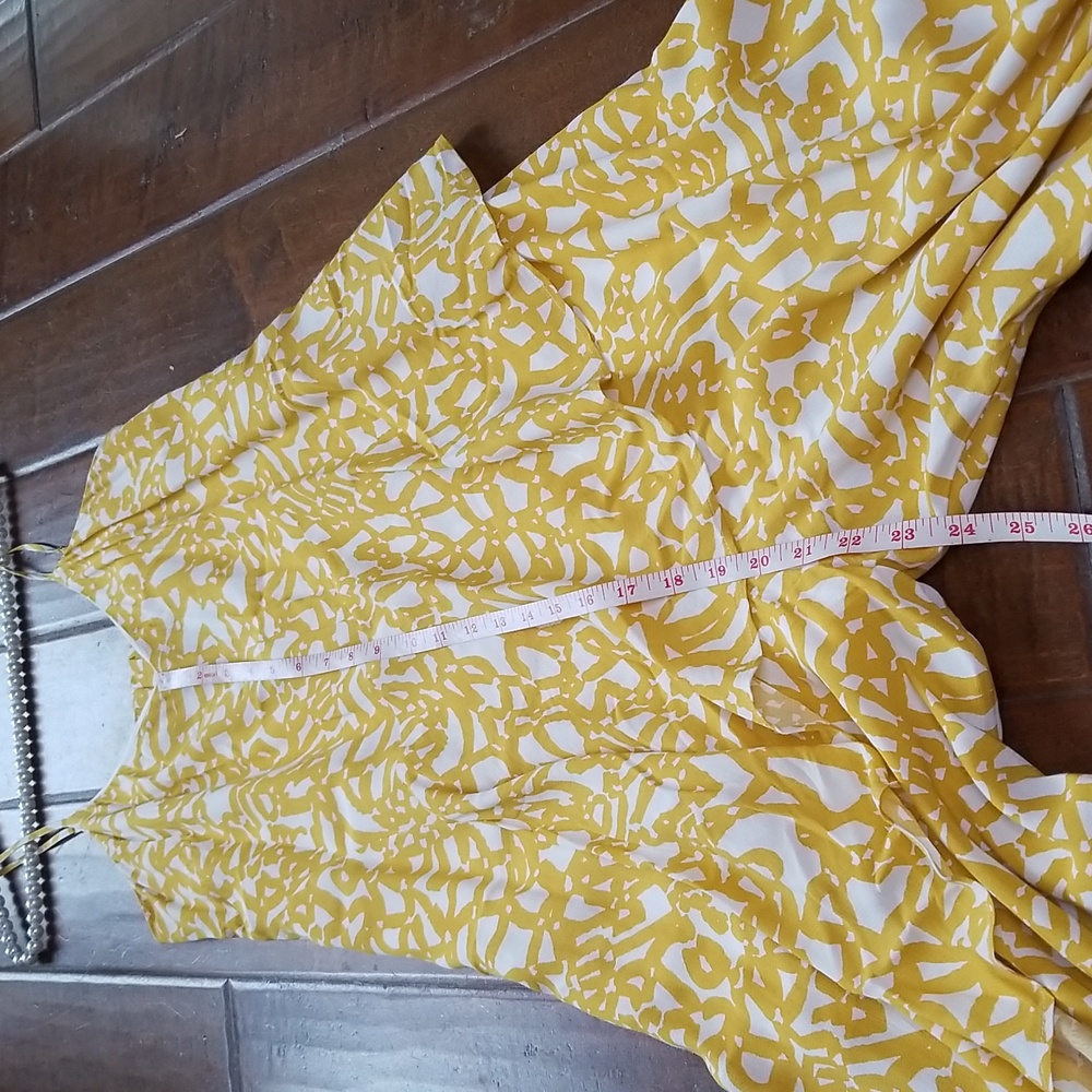 Maeve Anthropologie Goldenrod Spaghetti Strap Sleeveless Pant Jumpsuit Size 8 - Picture 5 of 10